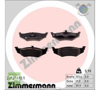 Kit pastiglie freno Zimmermann Posteriore per CHRYSLER STRATUS Cabriolet SEBRIN