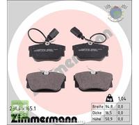 Kit pastiglie freno Zimmermann Posteriore per FIAT PREMIO FORD GALAXY SEAT ALHA