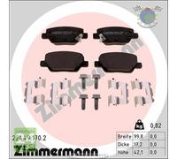 Kit pastiglie freno Zimmermann Posteriore per FIAT TIPO