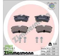 Kit pastiglie freno Zimmermann Posteriore per FORD FIESTA FOCUS