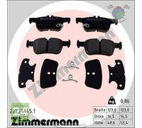 Kit pastiglie freno Zimmermann Posteriore per FORD MONDEO GALAXY S-MAX FOCUS KU