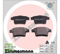 Kit pastiglie freno Zimmermann Posteriore per FORD MONDEO JAGUAR X-TYPE