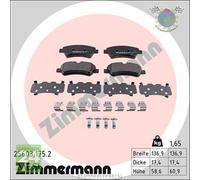 Kit pastiglie freno Zimmermann Posteriore per FORD TRANSIT TOURNEO #w5