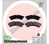 Kit pastiglie freno Zimmermann Posteriore per IVECO DAILY IV