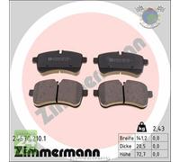 Kit pastiglie freno Zimmermann Posteriore per IVECO DAILY IV V