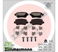 Kit pastiglie freno Zimmermann Posteriore per KIA VENGA CEE'D PRO OPEL ZAFIRA A