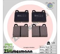 Kit pastiglie freno Zimmermann Posteriore per MAN TGE VW CRAFTER GRAND