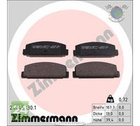 Kit pastiglie freno Zimmermann Posteriore per MAZDA PREMACY 626 323 6