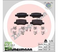 Kit pastiglie freno Zimmermann Posteriore per MERCEDES CLASSE B 200 180 170 #r9