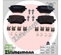 Kit pastiglie freno Zimmermann Posteriore per MERCEDES CLASSE B 250 220 200 #0m