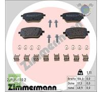 Kit pastiglie freno Zimmermann Posteriore per MERCEDES CLASSE B 250 220 200 180