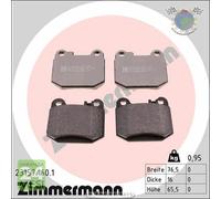 Kit pastiglie freno Zimmermann Posteriore per MERCEDES CLASSE M ML