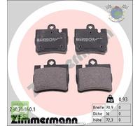 Kit pastiglie freno Zimmermann Posteriore per MERCEDES CLASSE S 600 500 430 400
