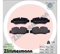 Kit pastiglie freno Zimmermann Posteriore per MERCEDES CLASSE V 250 220 200 eVI