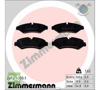 Kit pastiglie freno Zimmermann Posteriore per MERCEDES eSPRINTER Electric SPRIN