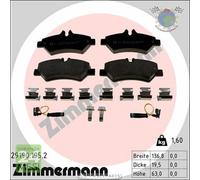 Kit pastiglie freno Zimmermann Posteriore per MERCEDES SPRINTER 524 424 324 319