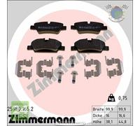 Kit pastiglie freno Zimmermann Posteriore per MINI #50