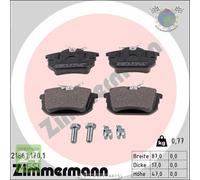 Kit pastiglie freno Zimmermann Posteriore per MITSUBISHI COLT VI CARISMA SPACE