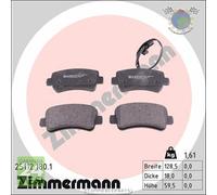 Kit pastiglie freno Zimmermann Posteriore per NISSAN NV400 OPEL MOVANO B RENAUL