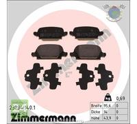 Kit pastiglie freno Zimmermann Posteriore per OPEL CORSA C TIGRA