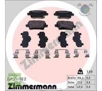 Kit pastiglie freno Zimmermann Posteriore per OPEL INSIGNIA B