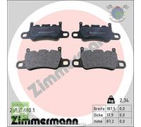 Kit pastiglie freno Zimmermann Posteriore per PORSCHE CAYMAN 911
