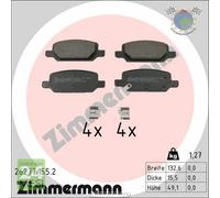 Kit pastiglie freno Zimmermann Posteriore per TESLA MODEL