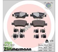 Kit pastiglie freno Zimmermann Posteriore per TOYOTA COROLLA AURIS #wb