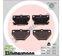 Kit pastiglie freno Zimmermann Posteriore per TOYOTA COROLLA CELICA YARIS PRIUS