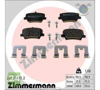 Kit pastiglie freno Zimmermann Posteriore per VOLVO XC40