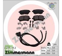 Kit pastiglie freno Zimmermann Posteriore per VW PHAETON #2f