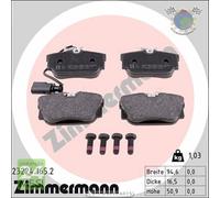 Kit pastiglie freno Zimmermann Posteriore per VW TRANSPORTER #01