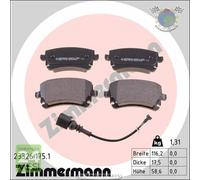 Kit pastiglie freno Zimmermann Posteriore per VW TRANSPORTER MULTIVAN