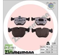 Kit pastiglie freno Zimmermann rd:z Anteriore per ALPINA B10 BMW X5 E53 4.4 3.0