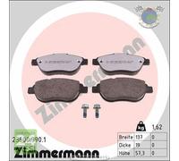 Kit pastiglie freno Zimmermann rd:z Anteriore per CITROEN BERLINGO XSARA C3 II C