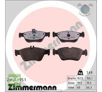 Kit pastiglie freno Zimmermann RD:Z Anteriore per MERCEDES CLASSE E 300 290 270