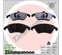 Kit pastiglie freno Zimmermann RD:Z Anteriore per MERCEDES CLASSE E 500 400 350