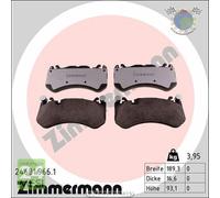 Kit pastiglie freno Zimmermann RD:Z Anteriore per MERCEDES CLASSE S 600 CL 65 63