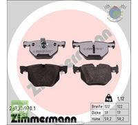 Kit pastiglie freno Zimmermann rd:z Posteriore per BMW 6 E64 630 E63 5 E61 530 5