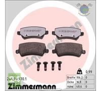 Kit pastiglie freno Zimmermann RD:Z Posteriore per FORD GALAXY S-MAX LAND ROVER