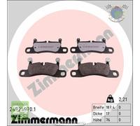 Kit pastiglie freno Zimmermann RD:Z Posteriore per PORSCHE CAYENNE 911 VW TOUARE