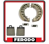 KIT PASTIGLIE + GANASCE FRENO FERODO PIAGGIO ZIP 50 SP DAL 2001 AL 2006 FDB2057 - FSB938