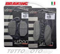 Kit Pastiglie KYMCO Agility 125 R16+ Plus 2014 2015 2016 / Ant+Post BRAKING