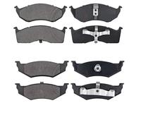 Kit Pastiglie Pattini Pasticche Anteriori e Posteriori compatibile per DODGE NEO