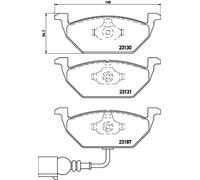 KIT PASTIGLIE PATTINI PASTICCHE FRENO BREMBO P 85 072