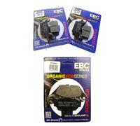 KIT/PASTIGLIE SFA652 SFA 464 EBC ANT POST N3 PER YAMAHA TRICITY 125 2017 AL 2019