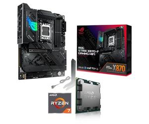 Kit PC Ryzen 7 7700, ROG Strix X870-F Gaming WiFi, 16GB DDR5 RAM | Assemblato, BIOS aggiornato e testato, con dissipatore be quiet! Pure Rock Slim 2