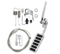 Kit pedale acceleratore, pedale acceleratore in alluminio con 91,4 cm per cavo intrecciato 61 cm, manicotto per auto d'epoca per Hot Rod