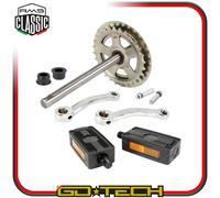 KIT PEDALI PEDIVELLE ASSE PIAGGIO CIAO SI 50 P PV PX PXV E1 E2 MIX TEEN BRAVO 3