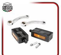 KIT PEDALI PEDIVELLE PIAGGIO CIAO SI 50 BRAVO BOXER GRILLO BOSS CHIAVETTE PEDAL